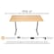 Uncaged Ergonomics RiseUpElectricStandingDesk60X30"BambooDesktopSitStandOffice, Ruwb RUWB - alternate 2